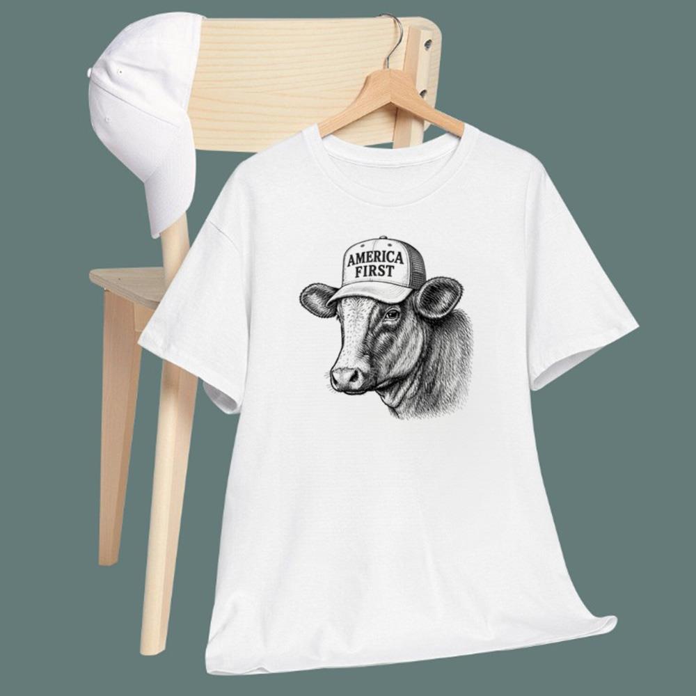 America First Cow T-Shirt