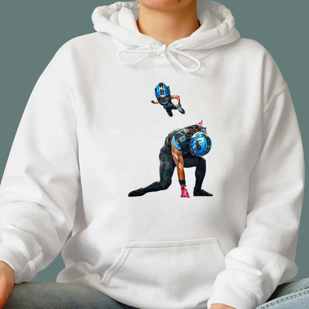 Amon Ra St. Brown And RB Jahmyr Gibbs Pulled Off A Super Hero Funny T-Shirt