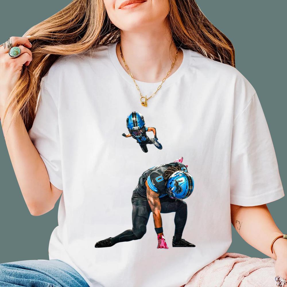 Amon Ra St. Brown And RB Jahmyr Gibbs Pulled Off A Super Hero Funny T-Shirt