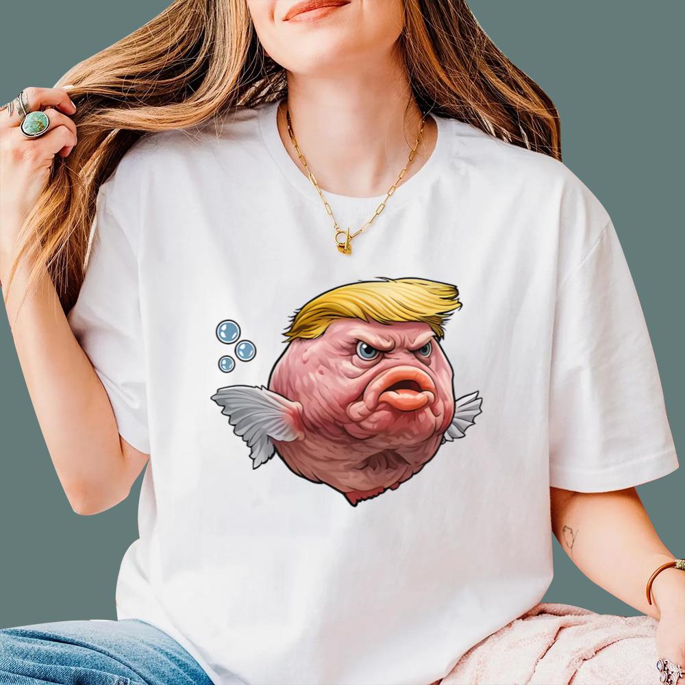 Angry Fish Political Satire Trump T-Shirt - TeeDragons