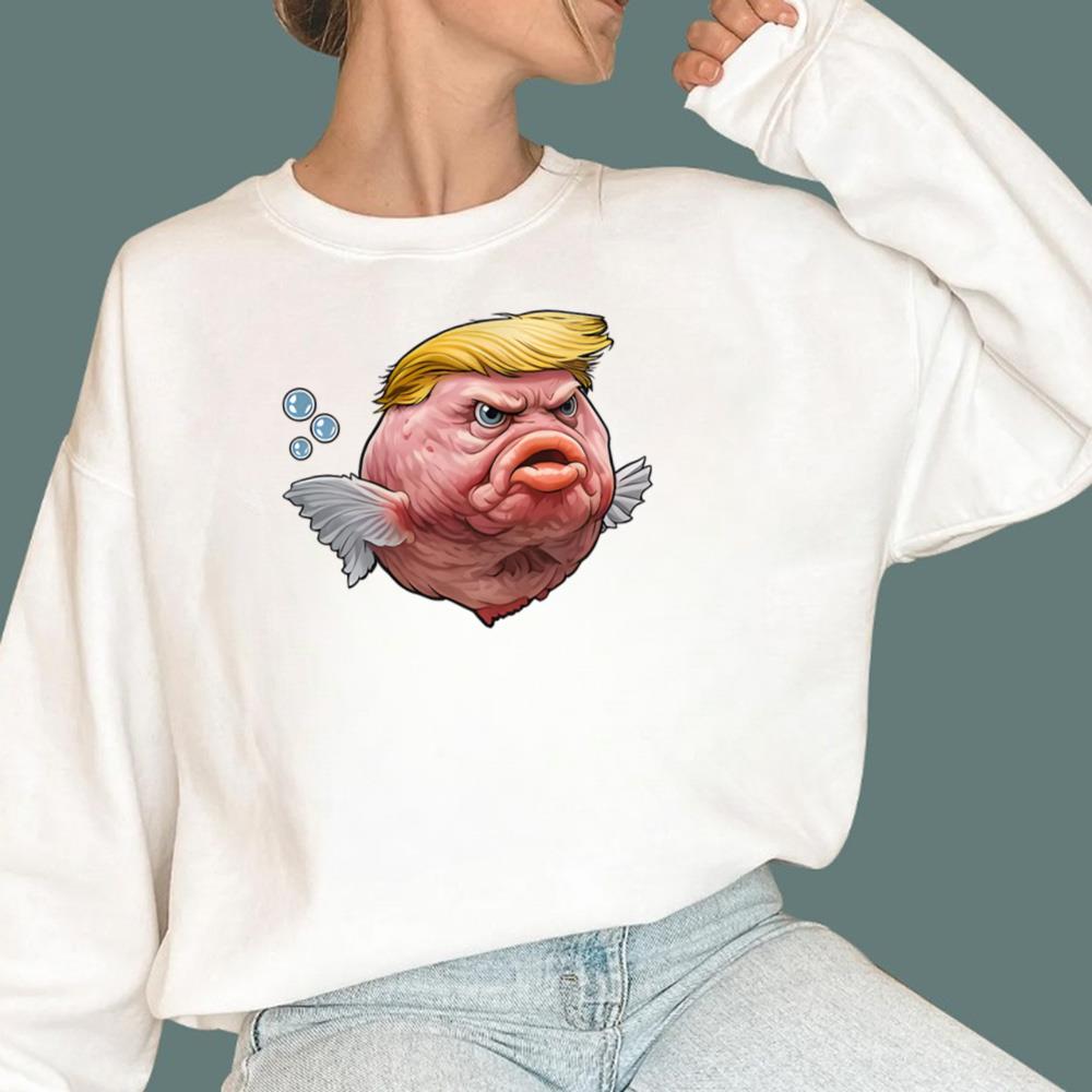 Angry Fish Political Satire Trump T-Shirt - TeeDragons