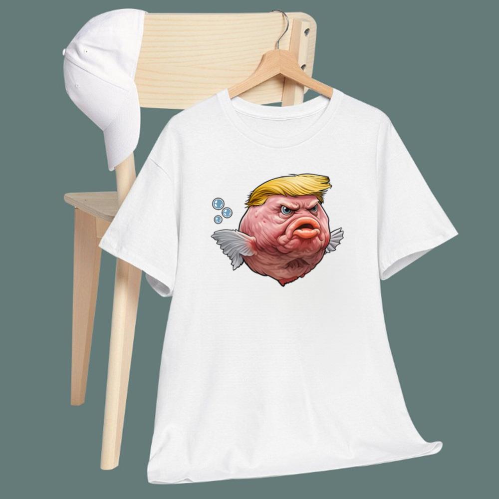 Angry Fish Political Satire Trump T-Shirt - TeeDragons
