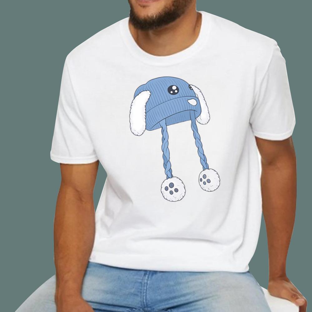 Anti Ice Chinga La Migra Blue Bunny Hat T-Shirt