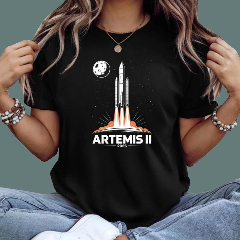 Artemis II 2026 Launch To The Moon T-Shirt