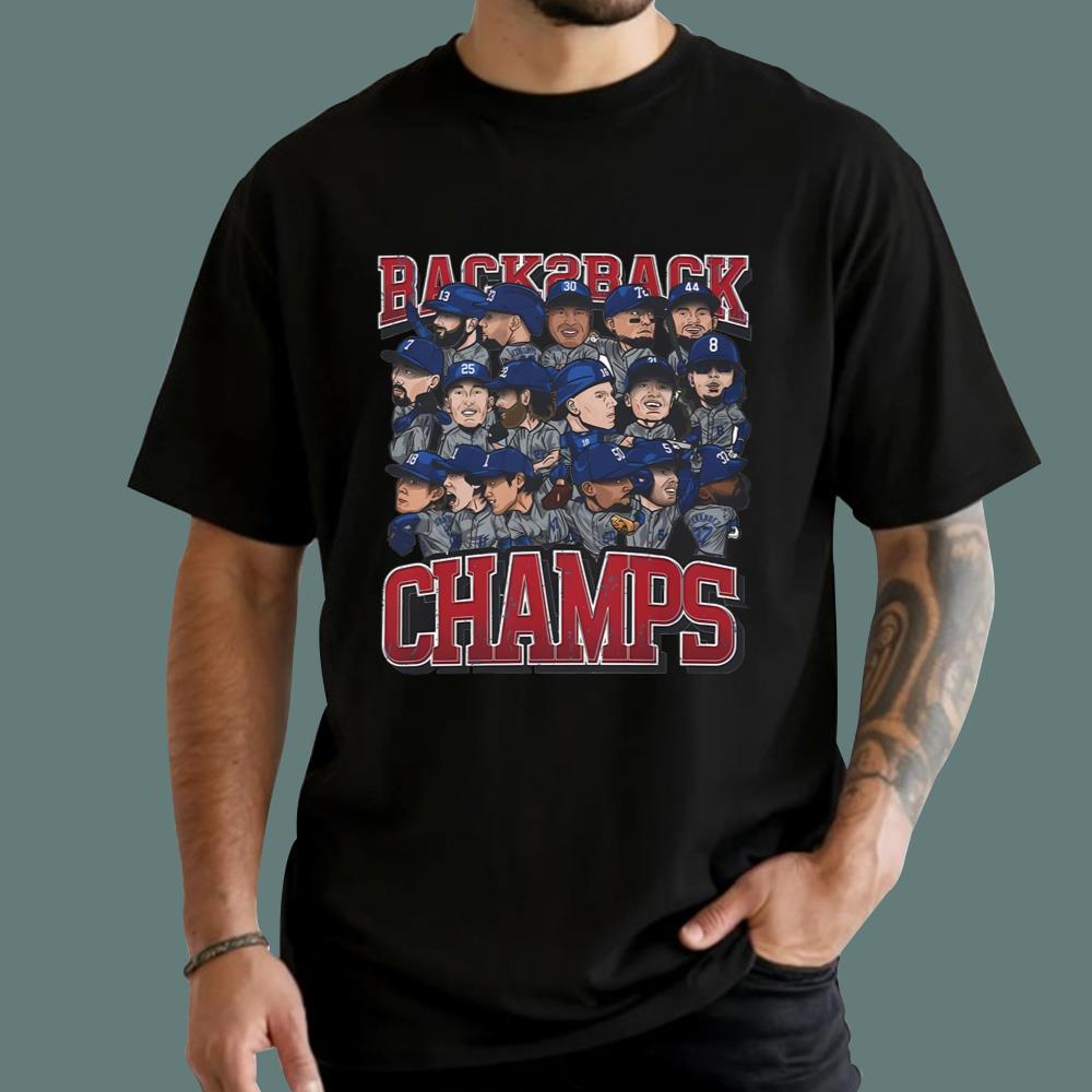 Back To Back World Champs Caricatures T-Shirt