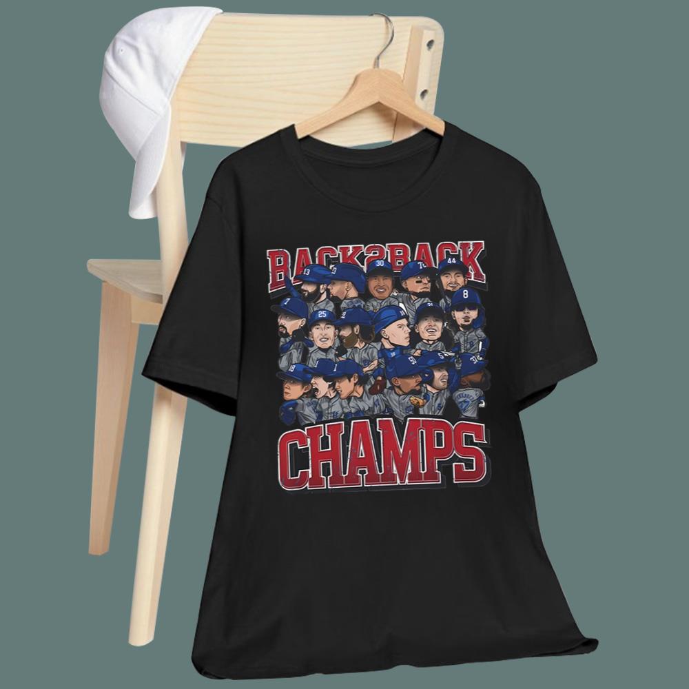 Back To Back World Champs Caricatures T-Shirt