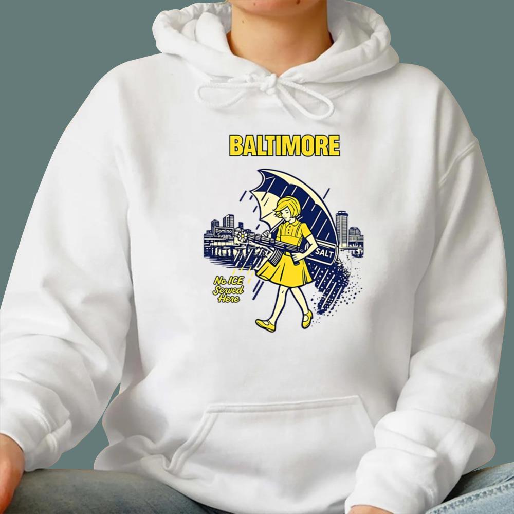 Baltimore No ICE Served Here T-Shirt - TeeDragons