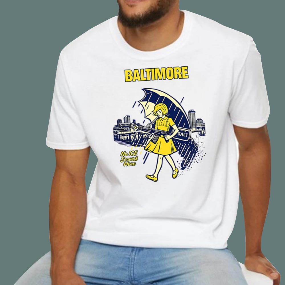 Baltimore No ICE Served Here T-Shirt - TeeDragons