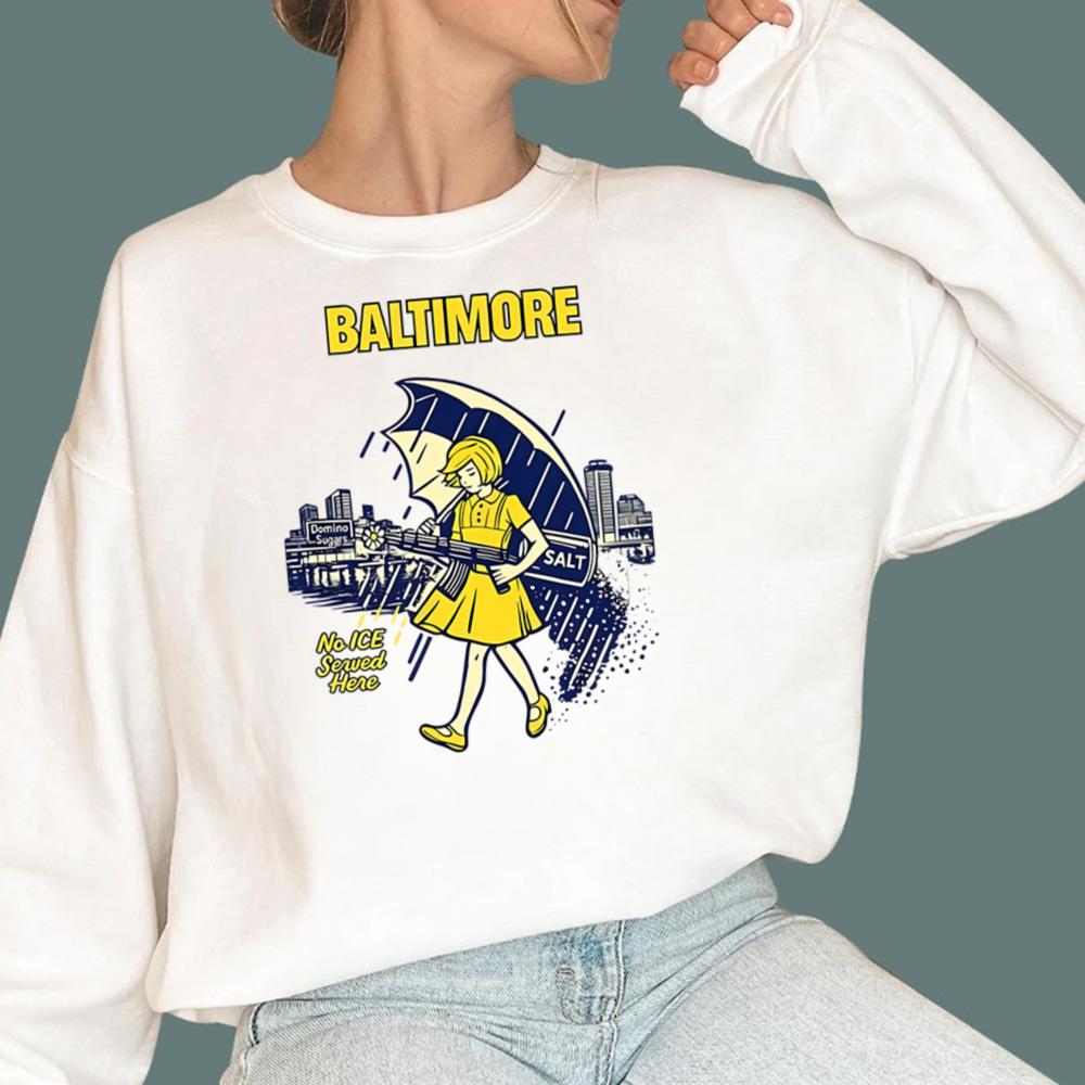 Baltimore No ICE Served Here T-Shirt - TeeDragons