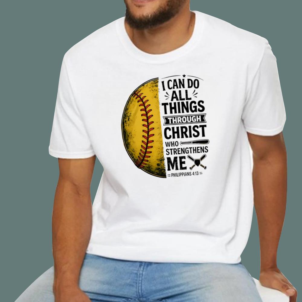 Baseball I Can Do All Things Through Christ T-Shirt
