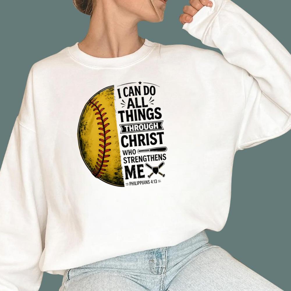 Baseball I Can Do All Things Through Christ T-Shirt