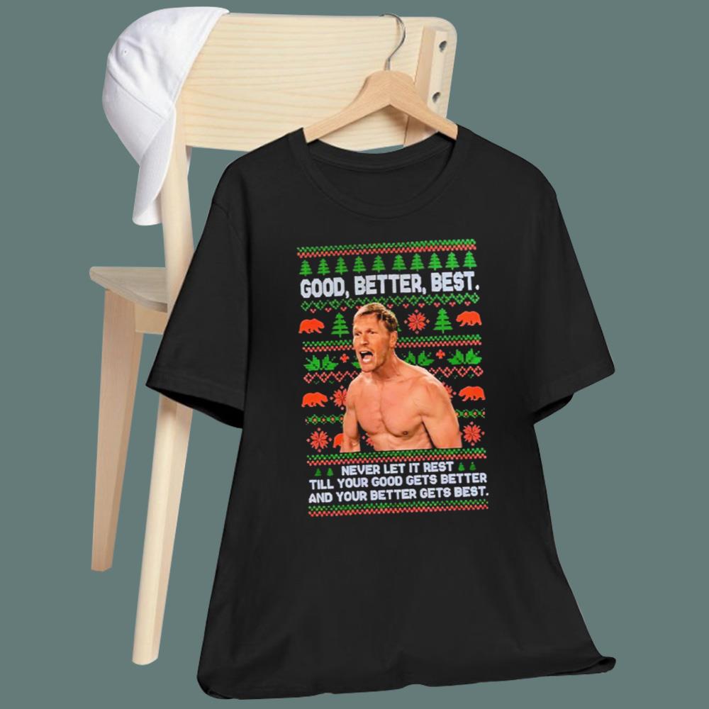Ben Johnson Good Better Best Christmas Sweatshirt