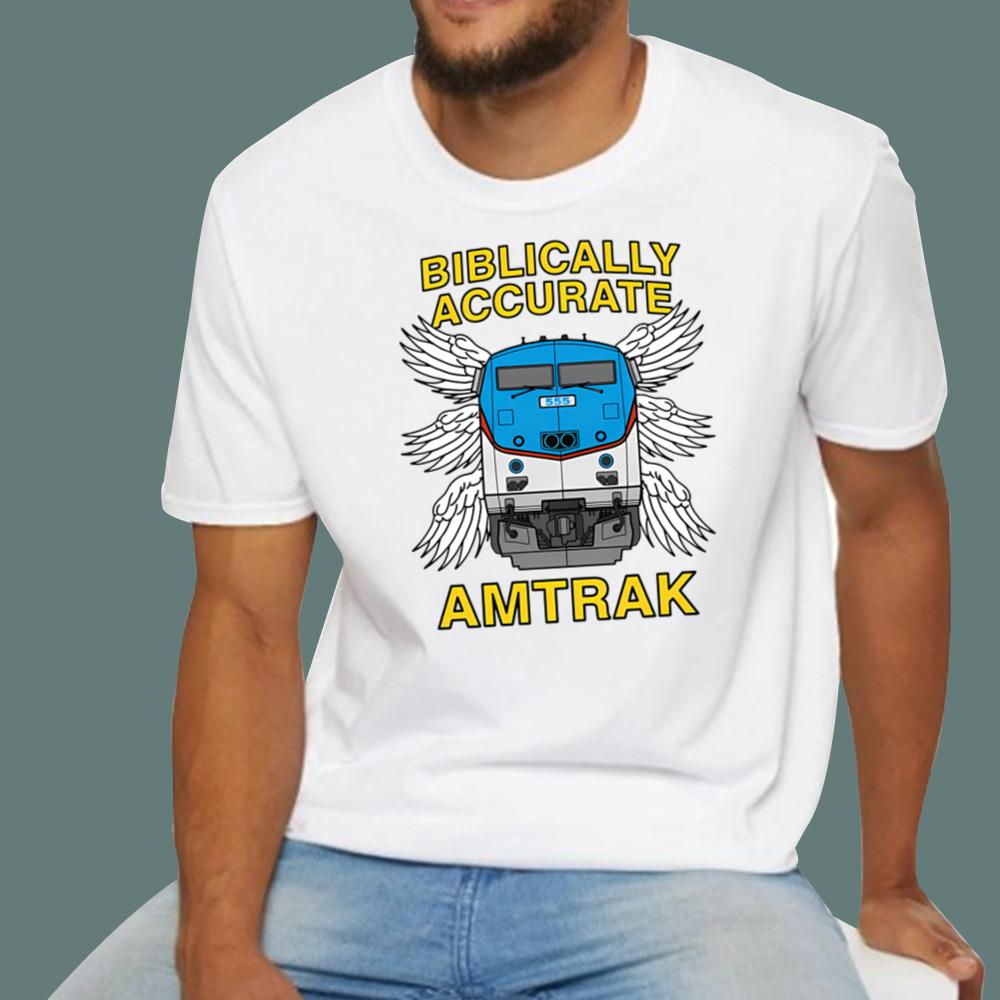 Biblically Accurate Train Amtrak T-Shirt