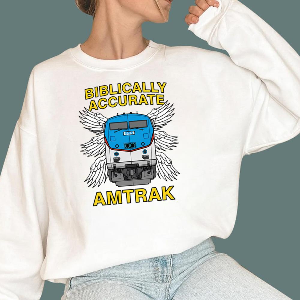Biblically Accurate Train Amtrak T-Shirt