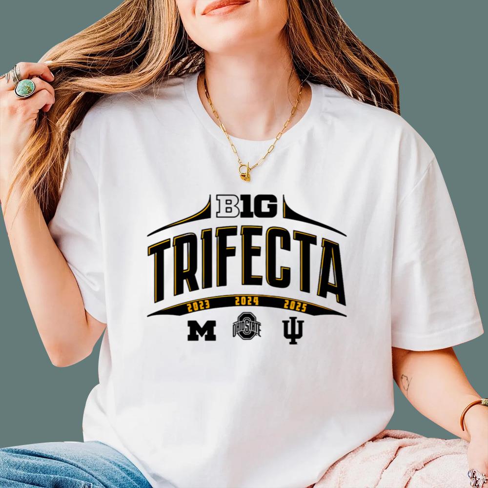 Big Ten Trifecta 23 24 25 T-Shirt - TeeDragons