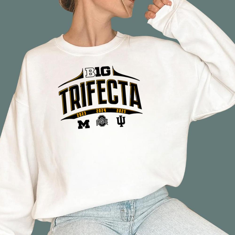 Big Ten Trifecta 23 24 25 T-Shirt - TeeDragons