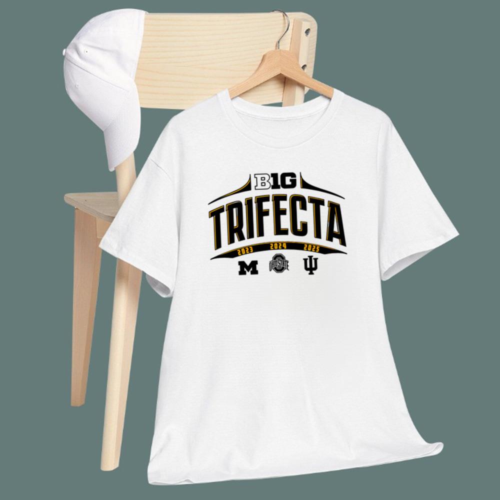 Big Ten Trifecta 23 24 25 T-Shirt - TeeDragons