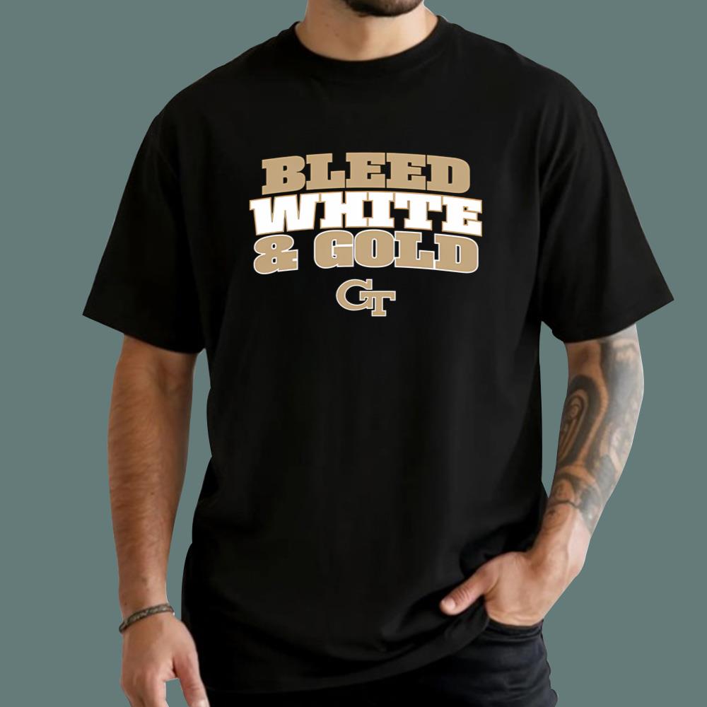 Bleed White And Gold T-Shirt
