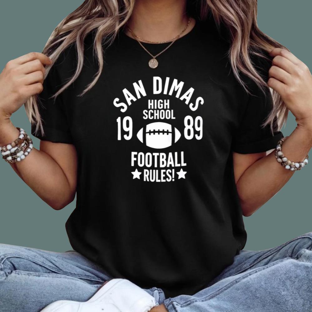 Brandon Walker San Dimas High School 1989 Football Rules T-Shirt