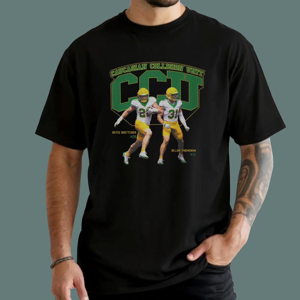 Bryce Boettcher And Dillon Thieneman Caucasian Collision Unit CCU T-Shirt