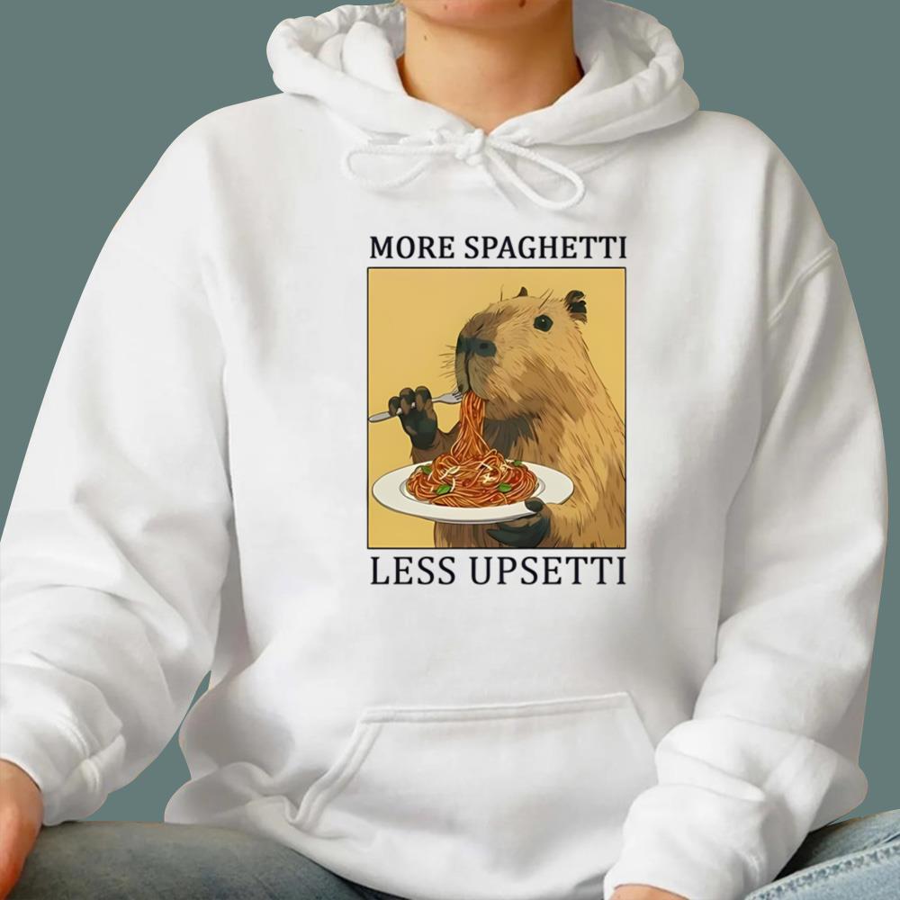 Capybara More Spaghetti Less Upsetti T-Shirt
