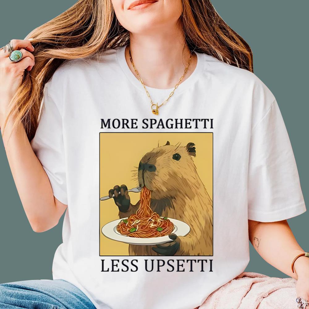 Capybara More Spaghetti Less Upsetti T-Shirt