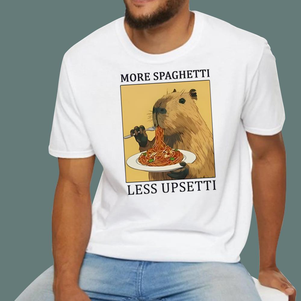 Capybara More Spaghetti Less Upsetti T-Shirt
