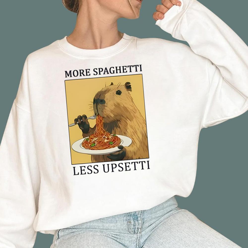 Capybara More Spaghetti Less Upsetti T-Shirt