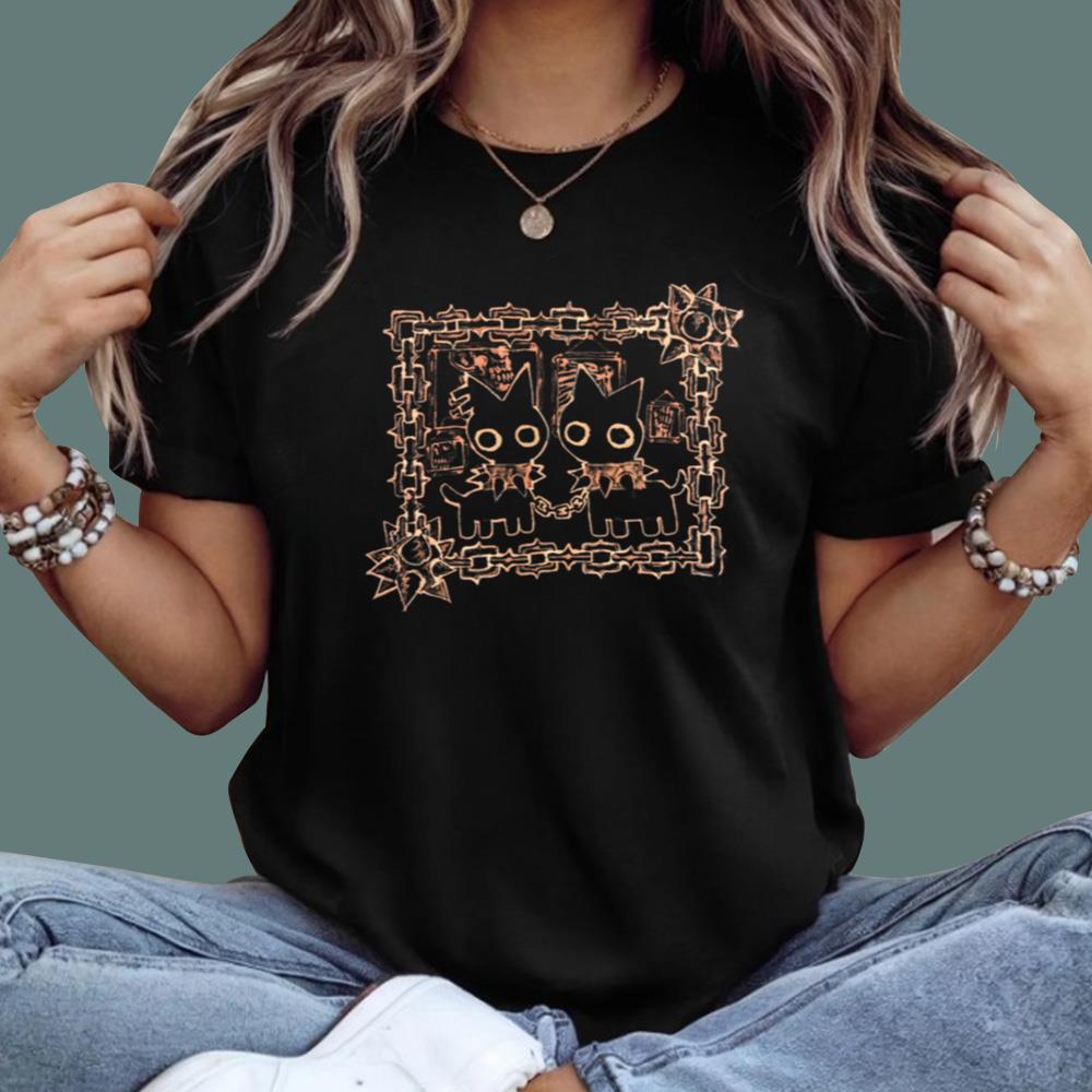 Cat Asylum Bleached T-Shirt