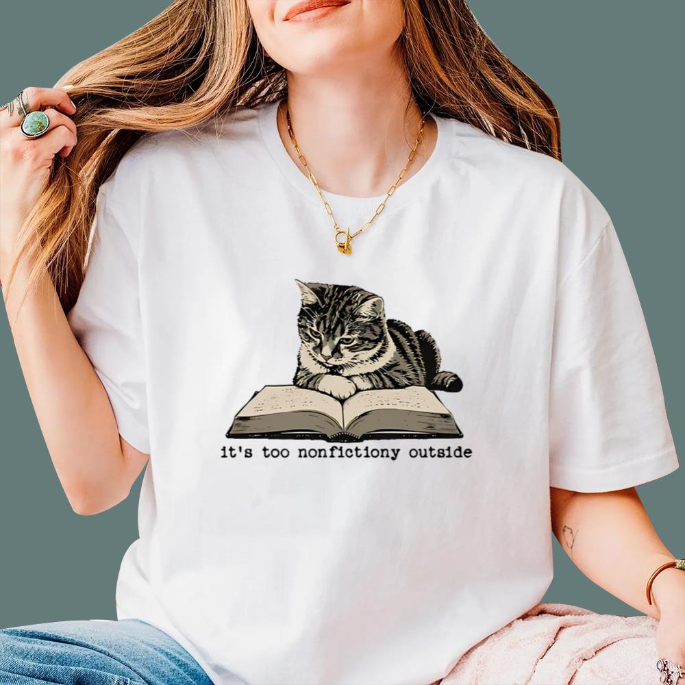 Cat It’s Too Nonfictiony Outside T-Shirt
