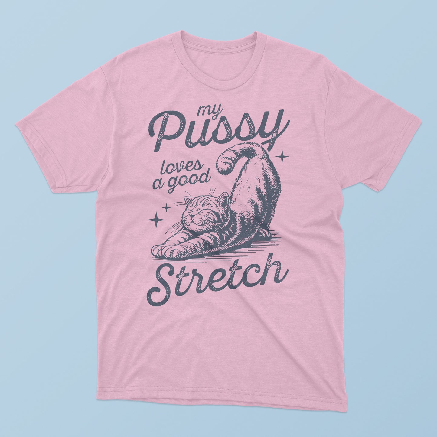 Cat My Pussy Loves A Good Stretch T-Shirt