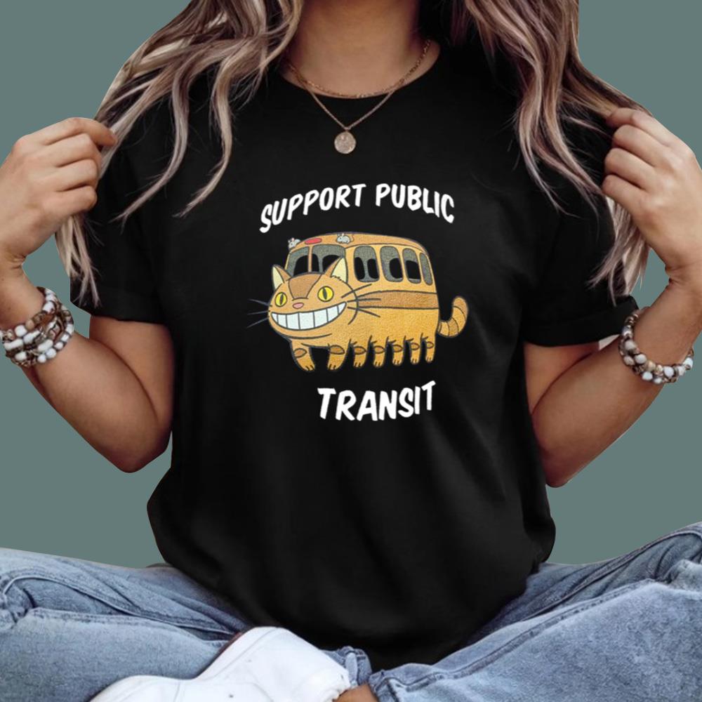 Cat Support Public Transit T-Shirt