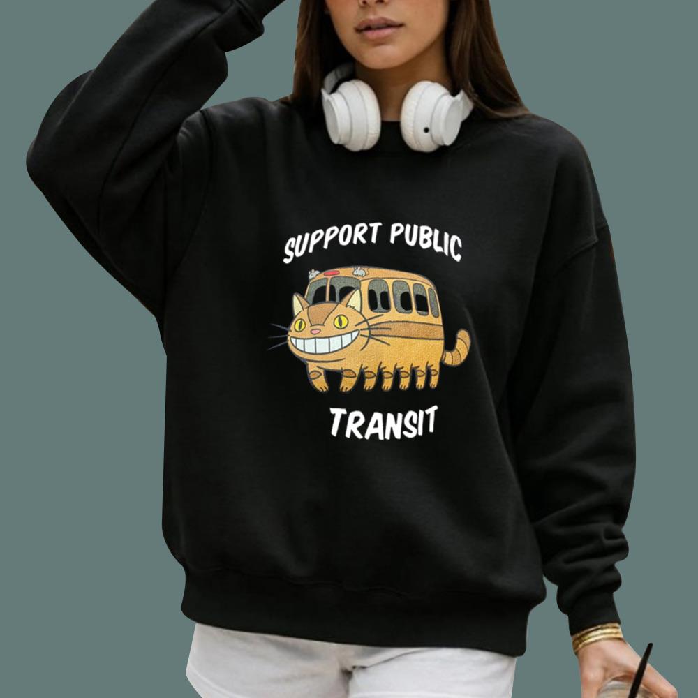 Cat Support Public Transit T-Shirt