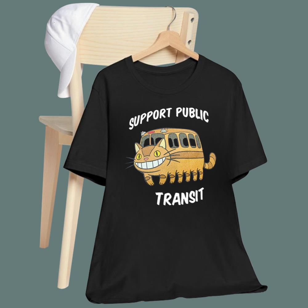 Cat Support Public Transit T-Shirt