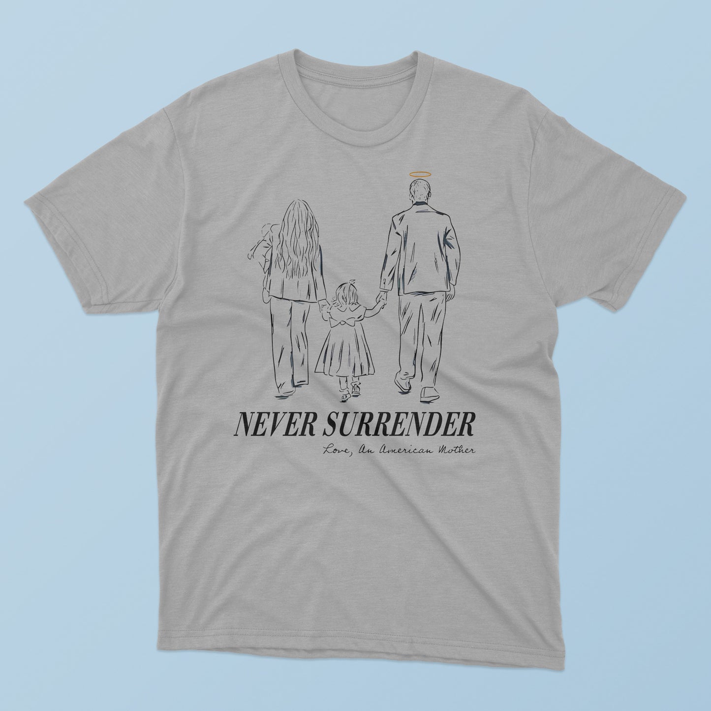 Charlie Kirk Never Surrender An American Mother T-Shirt
