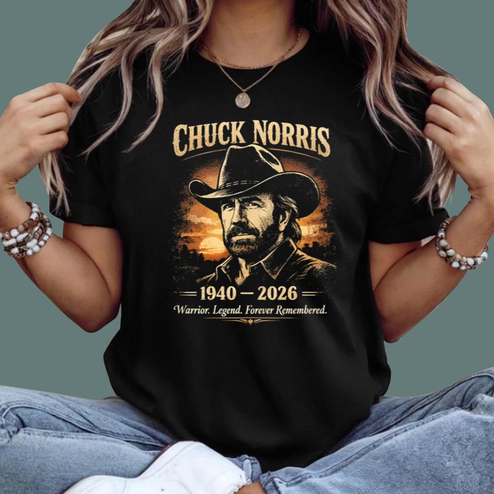 Chuck Norris 1940 2026 Warrior Legend Forever Remembered T-Shirt