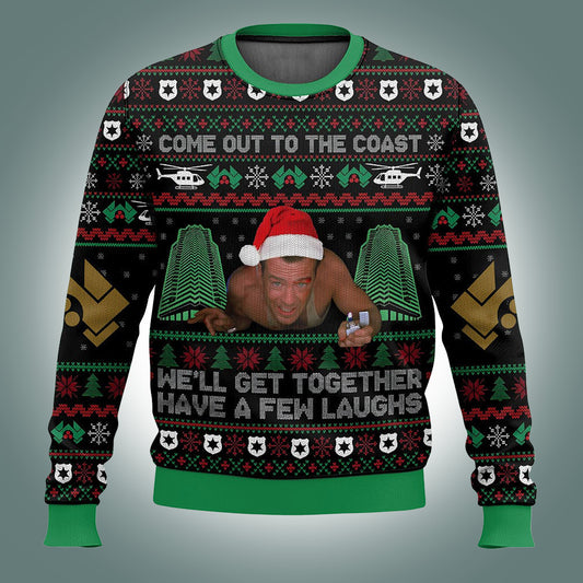 Come Out To The Coast We’ll Get Together Have A Few Laughs Ugly Christmas Sweater