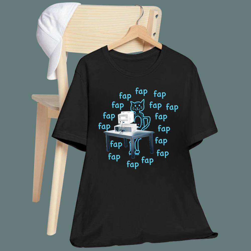 Computer Cat Fap Fap T-Shirt
