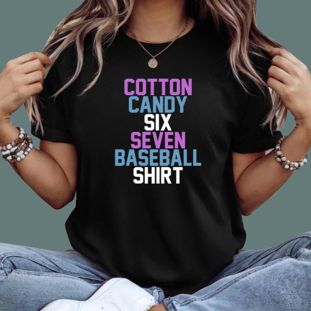Cotton Candy Six Seven Baseball T-Shirt