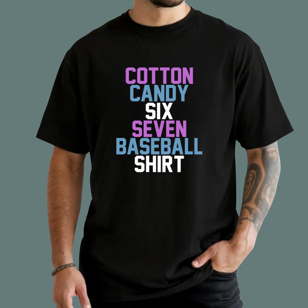 Cotton Candy Six Seven Baseball T-Shirt