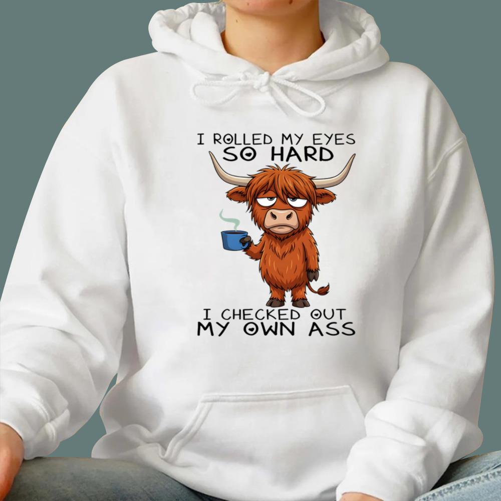 Cow I Rolled My Eyes So Hard T-Shirt