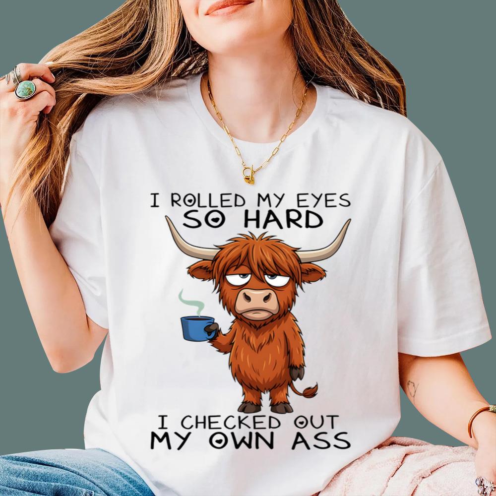 Cow I Rolled My Eyes So Hard T-Shirt
