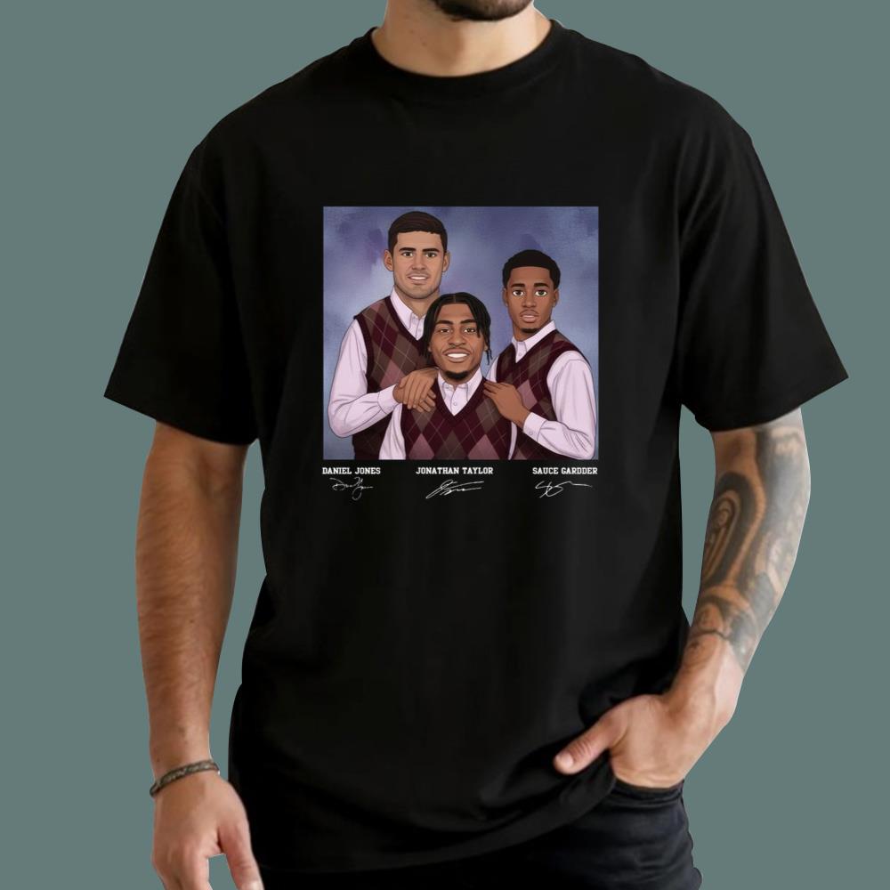 Daniel Jones Jonathan Taylor Sauce Gardner Indianapolis Step Brothers T-Shirt