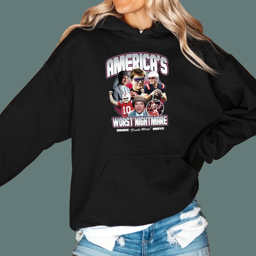 Drake Maye America's Worst Nightmare T-Shirt