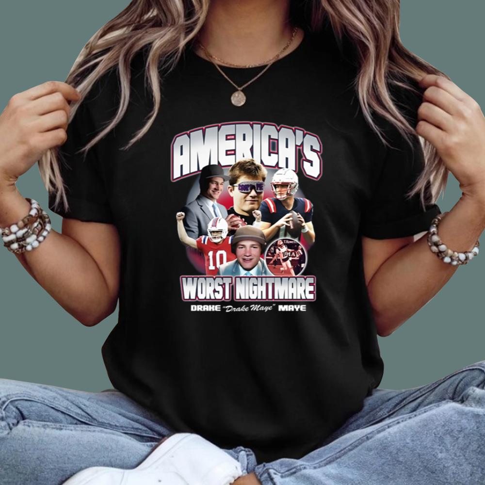 Drake Maye America's Worst Nightmare T-Shirt