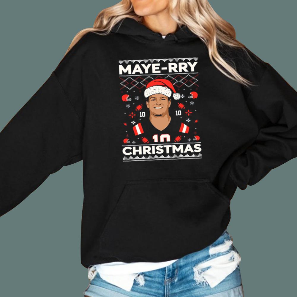 Drake Maye Maye-rry Christmas Sweatshirt