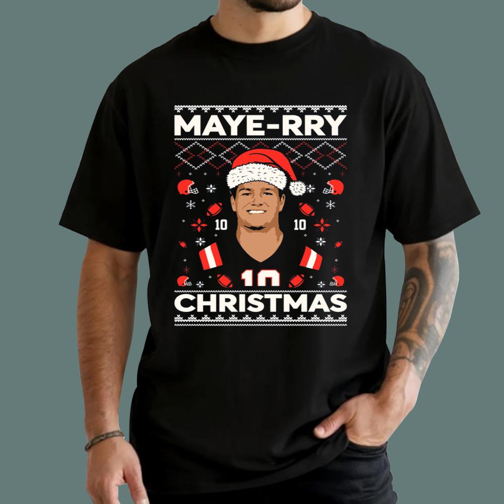 Drake Maye Maye-rry Christmas Sweatshirt
