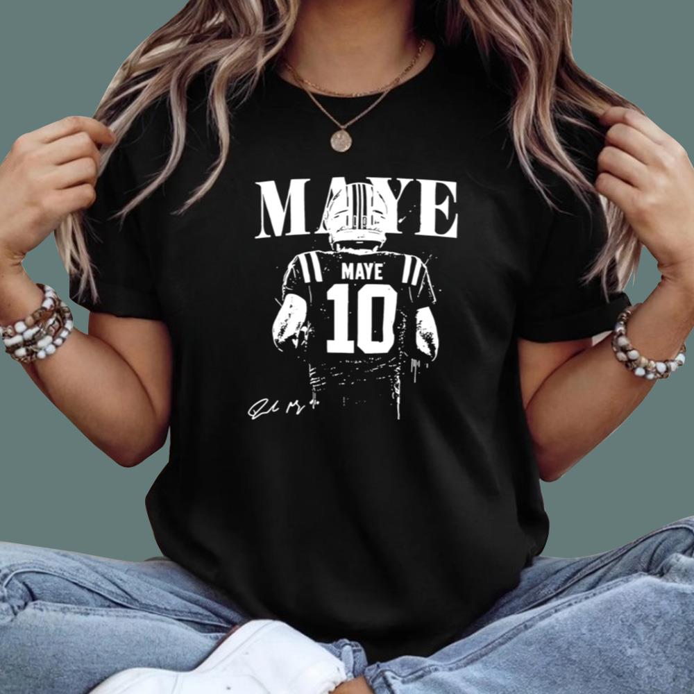 Drake Maye QB Football T-Shirt