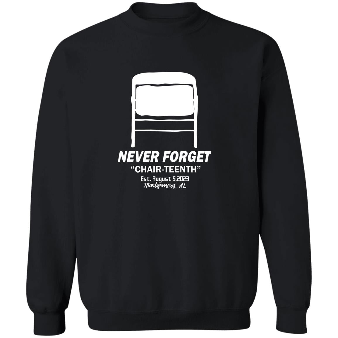 Folding Chair Never Forget Chair Teenth Montgomery AL Shirt