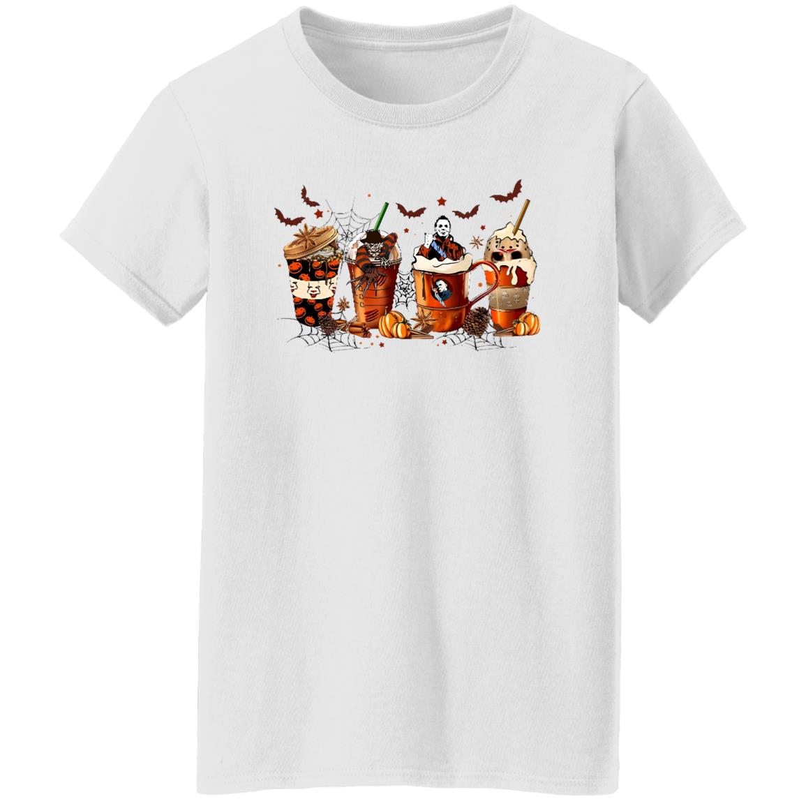 Horror Halloween Coffee Cups Shirt